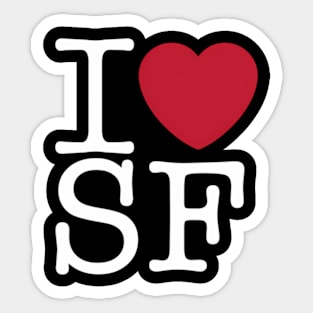 I Love San Francisco Sticker